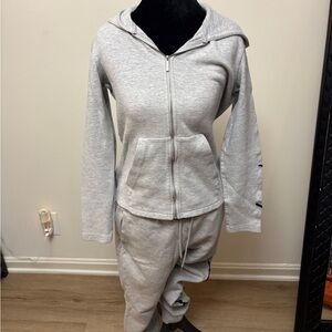 Armani Exchange Heather Gray Hoodie and Joggers Set
